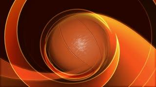 Basketball Ball Black and Orange Loop - Video HD