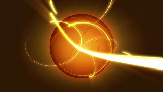 Basketball Ball with Light Filigree Loop - Video HD