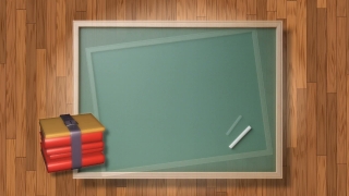 Blackboard and Books Animation - Video HD