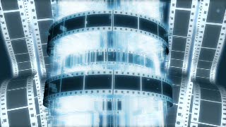 Blue Film Cylinder Loop - Video HD