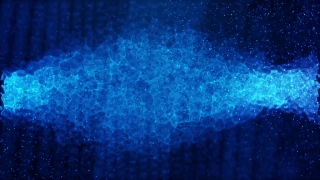 Blue Particles Moving Loop - Video HD