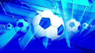 Blue Soccer Ball Loop - Video HD