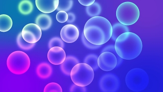 Bubbles Spin Blue Background Loop - Video HD