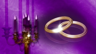 Candelabrum and Wedding Rings Loop - Video HD