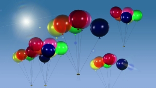 Floating Balloons Loop - Video HD