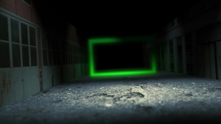 Ghostly Green Square Loop - Video HD