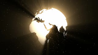 Globe in the Space Loop - Video HD
