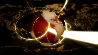 Globe, Planes and Lasers Loop - Video HD