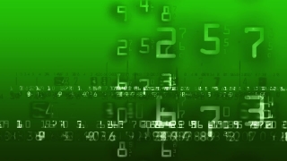 Green Numbers Loop - Video HD