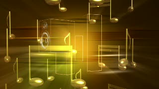 Music and Speakers Animation Loop - Video HD