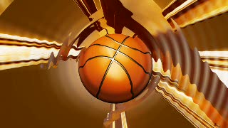 Orange Basketball Ball Spins - Video HD