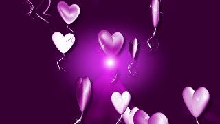 Purple Hearts 3D Animation - Video HD