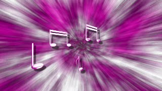 Purple Music Notes Loop - Video HD