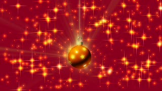 Red Ornament with Stars Loop - Video HD