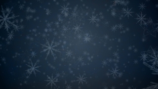 Santa Animation over Snowflakes Loop - Video HD