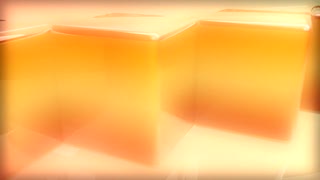 Spinning Orange Cubes Loop - Video HD
