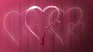 Triple Pink Heart Loop - Video HD