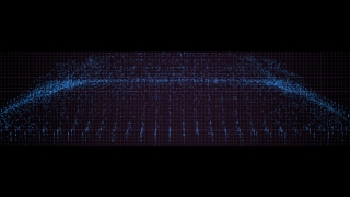 Vibrating Blue Particles Loop - Video HD